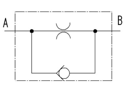 Drosselrückschlagventil GE 12L; G3/8; Drosselung 1,5 mm