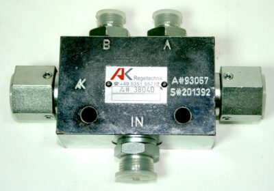 Gassenmarkierungsventil -TG-; 250 bar; 15 l/min; inkl. drei Verschraubungen 12L inkl. Sensorträgern